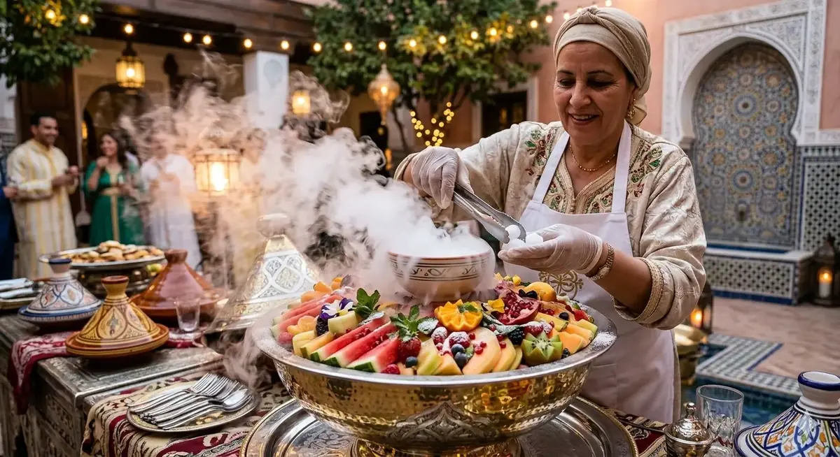 Glace carbonique traiteur mariage événement buffet conservation Maroc Rabat Témara Salé prestations